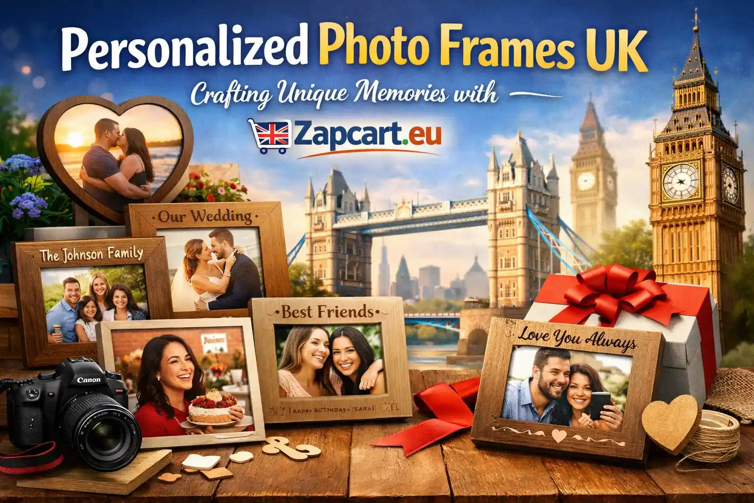 Personalized Photo Frames UK: Crafting Unique Memories with Zapcart.eu