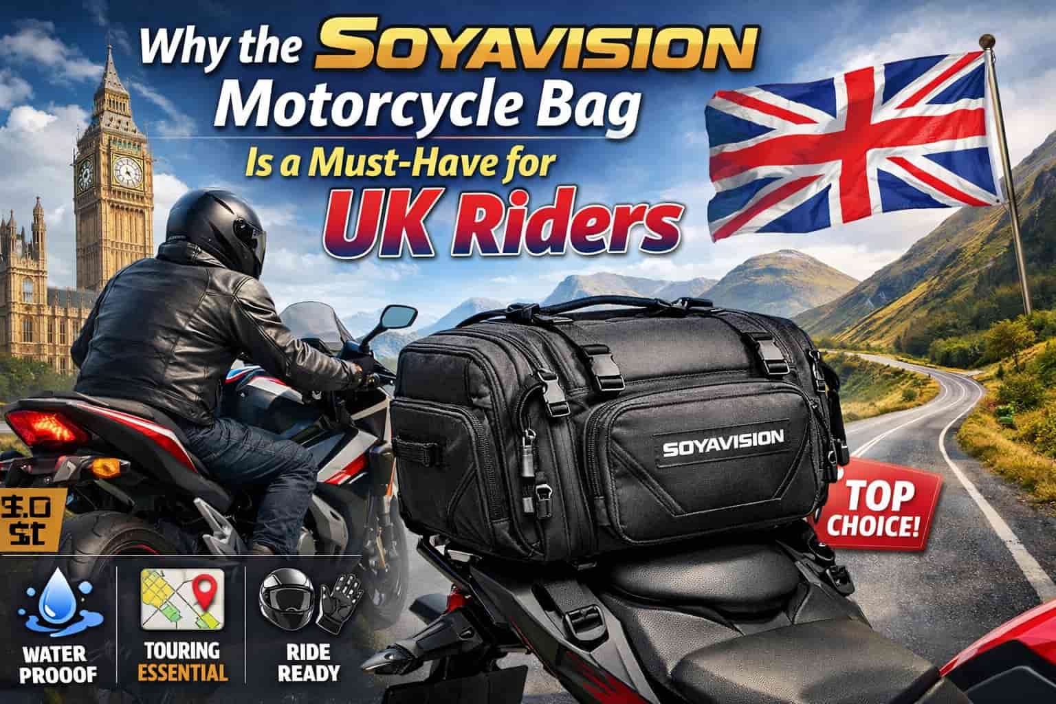 Why the Soyavision Motorcycle Bag Is a Must-Have for UK Riders