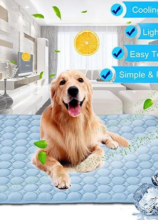 Pet Dog Cat Ice Silk Cold Nest Pad For Cooling In Summer