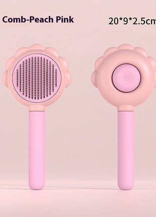 2 In 1 Self Cleaning Dog Brush Comb With Spray Pets Grooming Hair Remover Combs Brush Floating Hair Pet Grooming Brush Pet Products