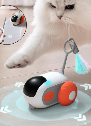 Remote Control Interactive Cat Car Toy USB Charging Chasing Automatic Self-moving Remote Smart Control Car Interactive Cat Toy Pet Products