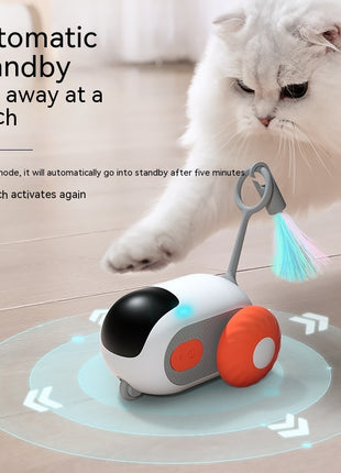 Remote Control Interactive Cat Car Toy USB Charging Chasing Automatic Self-moving Remote Smart Control Car Interactive Cat Toy Pet Products