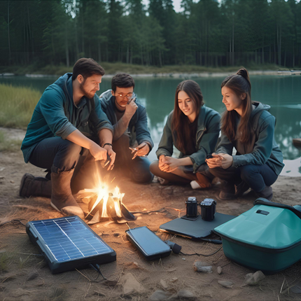 Waterproof Solar Power Bank 50000mAh Outdoor Wireless by zapcart
