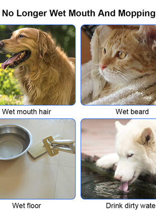 1.5L Cat Dog Water Bowl Carried Floating Bowl Anti-Overflow Slow Water Feeder Dispenser Pet Fountain ABS&amp;PP Dog Supplies