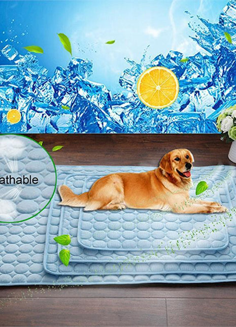 Pet Dog Cat Ice Silk Cold Nest Pad For Cooling In Summer