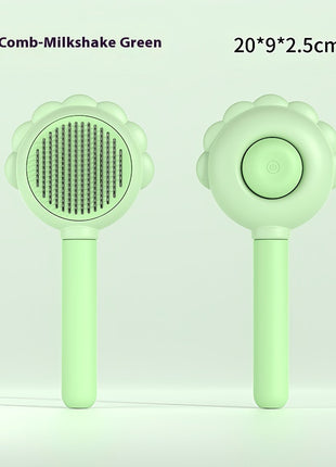 2 In 1 Self Cleaning Dog Brush Comb With Spray Pets Grooming Hair Remover Combs Brush Floating Hair Pet Grooming Brush Pet Products