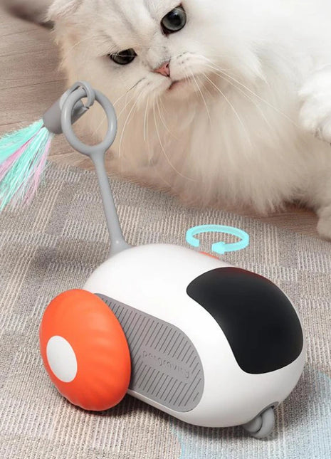 Remote Control Interactive Cat Car Toy USB Charging Chasing Automatic Self-moving Remote Smart Control Car Interactive Cat Toy Pet Products