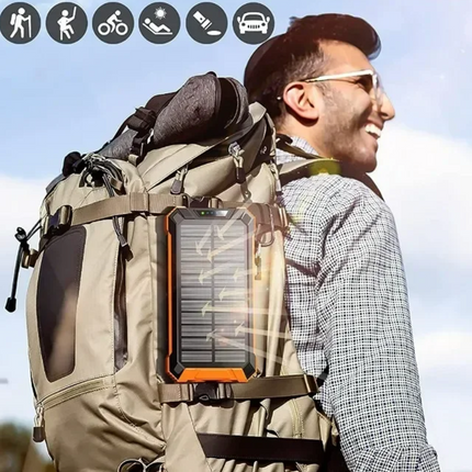 Waterproof Solar Power Bank 50000mAh Outdoor Wireless by zapcart