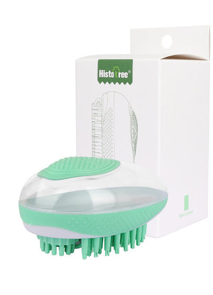 Dog Cat Bath Brush 2-in-1 Pet SPA Massage Comb Soft Silicone Pets Shower Hair Grooming Cmob Dog Cleaning Tool Pet Products