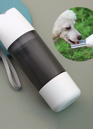 Portable Dog Water Bottle 350ml Water Food Container For Dog Pets Feeder Bowl Outdoor Travel Drinking Bowls Water Dispenser