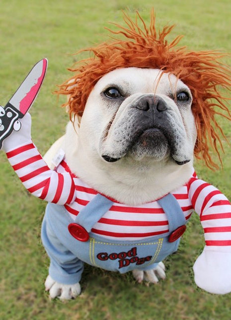 Halloween Pet Costume Pet Dog Funny Clothes Adjustable Dog Cosplay Costume Scary Costume Party Gatherings