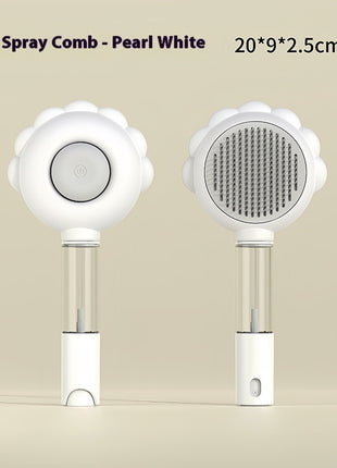 2 In 1 Self Cleaning Dog Brush Comb With Spray Pets Grooming Hair Remover Combs Brush Floating Hair Pet Grooming Brush Pet Products