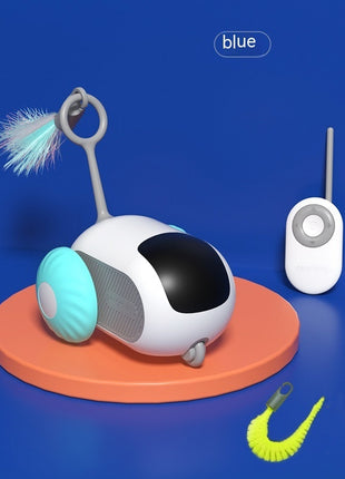 Remote Control Interactive Cat Car Toy USB Charging Chasing Automatic Self-moving Remote Smart Control Car Interactive Cat Toy Pet Products