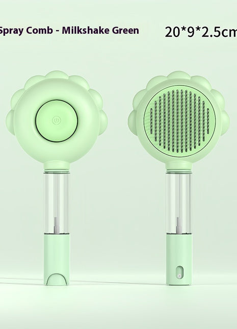 2 In 1 Self Cleaning Dog Brush Comb With Spray Pets Grooming Hair Remover Combs Brush Floating Hair Pet Grooming Brush Pet Products