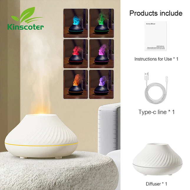 Kinscoter Aroma Diffuser USB Ultrasonic Humidifier Bedroom