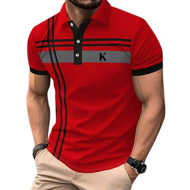 DINGSHITECN Mens Rugby Polo Shirt Short Sleeve Casual by zapcart