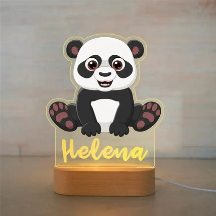 Personalized Kids Animal Night Light Custom Name Lamp by zapcart