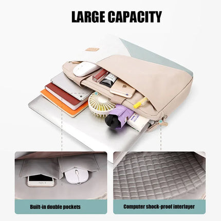 Xnyocn 15.6 Inch Laptop Sleeve Bag Durable Unisex Briefcase by zapcart