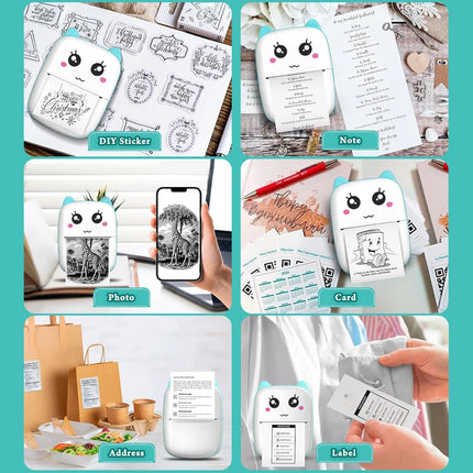 GerTong Portable Bluetooth Thermal Printer for Android iOS by zapcart
