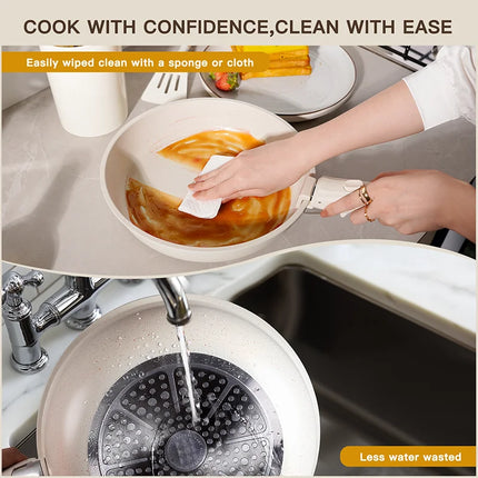 Astercook Ceramic Nonstick Set Home Cooks Sensor Handles by zapcart