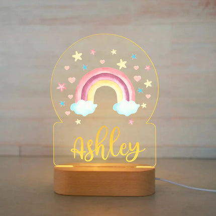 Personalized Kids Animal Night Light Custom Name Lamp by zapcart