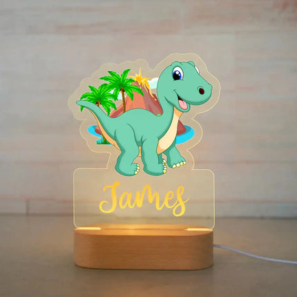 Personalized Kids Animal Night Light Custom Name Lamp by zapcart