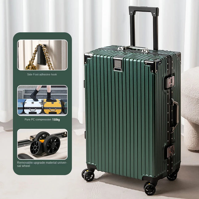 Aluminum Frame Luggage For Students Spacious Large Capacity by zapcart