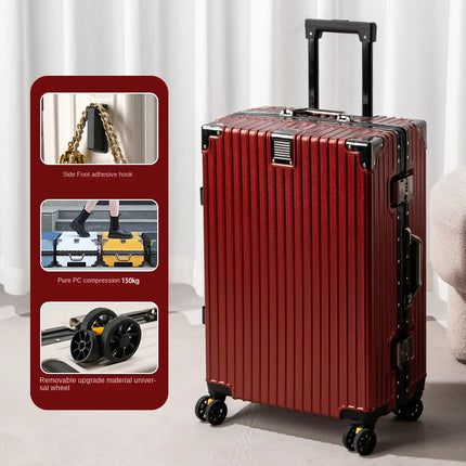Aluminum Frame Luggage For Students Spacious Large Capacity by zapcart