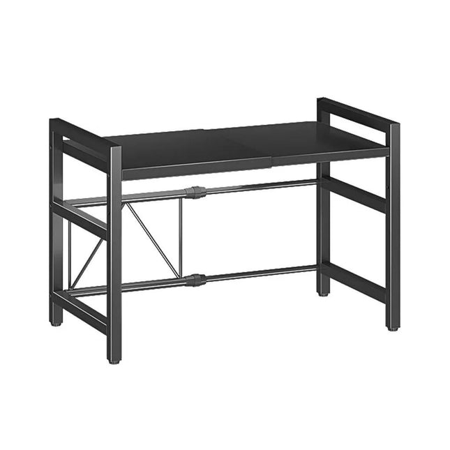 Expandable Microwave Rack Moisture Rust Proof Kitchenware Storage Shelf Organizer Utensils Tableware Storage Countertop Rack by zapcart