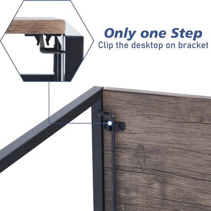 MCC Direct Foldable Computer Desk For Home Office 80cm by zapcart