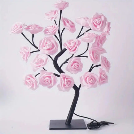 Rose Tree Lamp Romantic Flower Night Light Valentines Day by zapcart