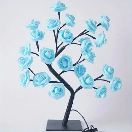 Rose Tree Lamp Romantic Flower Night Light Valentines Day by zapcart