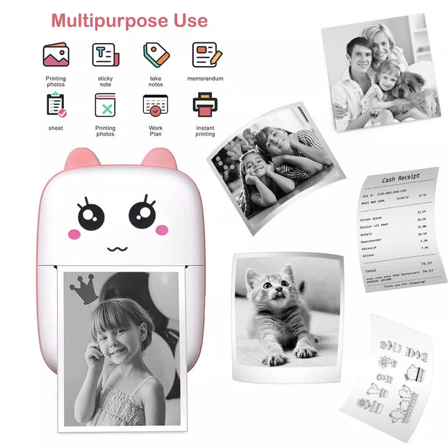 GerTong Portable Bluetooth Thermal Printer for Android iOS by zapcart