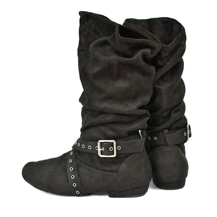 Jouncing Suede Sole Women Latin Dance Boots For Salsa by zapcart