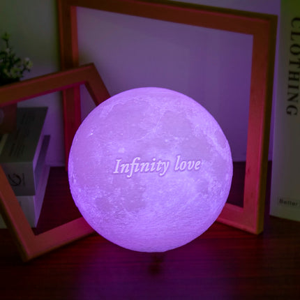 3D Printing Moon Lamp Personalized Photo Text Customized USB Night Light Birthday Mother Day Valentine's Christmas Lunar Gift by zapcart