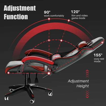 Gaming Chair Office Chair Desk Chair Swivel Heavy Duty Chair Ergonomic Design with Cushion and Reclining Back Support by zapcart
