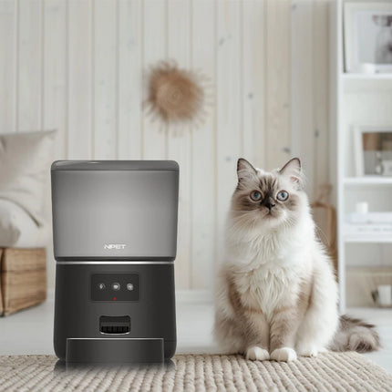 NPET Smart Pet Feeder 4L For Cats And Dogs 1 To 9 Portions