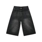 Kevinbatd Men Denim Shorts Loose Fit Vintage Y2K Gothic by zapcart
