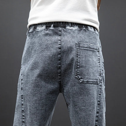 Anbican Men Plus Size Cargo Jeans Baggy Denim Jogger by zapcart
