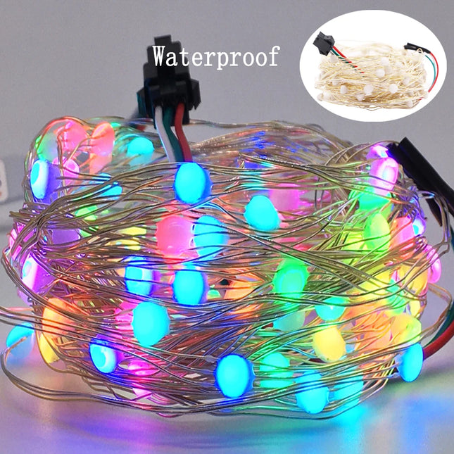 TNALANT 5V Bluetooth RGB Addressable LED Strip 2m Bedroom by zapcart