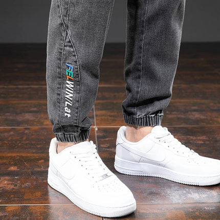 Anbican Men Plus Size Cargo Jeans Baggy Denim Jogger by zapcart