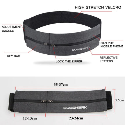 Queshark Pro Reflective Waist Pack For Runners Unisex by zapcart