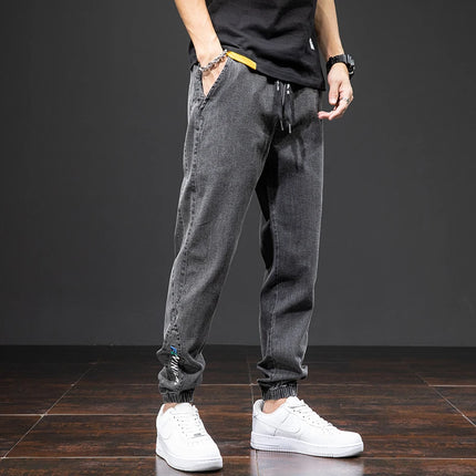 Anbican Men Plus Size Cargo Jeans Baggy Denim Jogger by zapcart