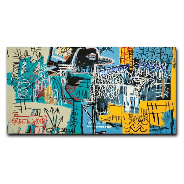 Customised Graffiti Canvas Art For Living Room Vibrant by zapcart