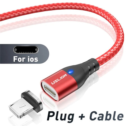 USLION Magnetic Charger Cable For iPhone Fast Charge by zapcart