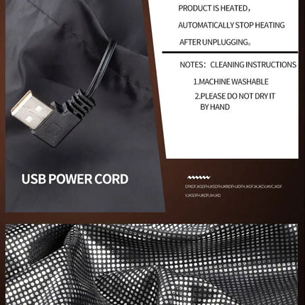 Aiwetin Graphene 9 Zone Heated Jacket For Men Women Camping by zapcart