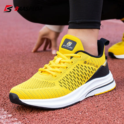 BAASPLOA Men Breathable Mesh Running Shoes Non Slip Comfort by zapcart
