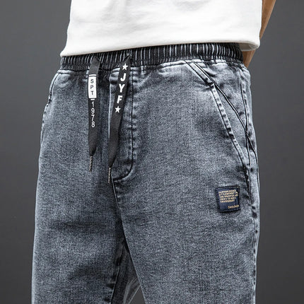Anbican Men Plus Size Cargo Jeans Baggy Denim Jogger by zapcart