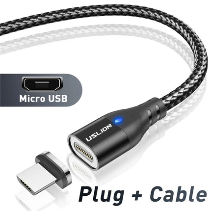 USLION Magnetic Charger Cable For iPhone Fast Charge by zapcart
