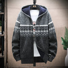 ENWEIGECN Mens Hooded Plaid Sweater Jacket Winter Warm by zapcart